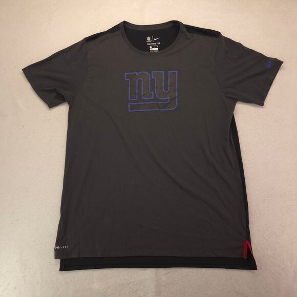 NFL New York Giants Long Sleeve Football Shirt Mens Size Extra Large XL Gray - Picture 2 of 9